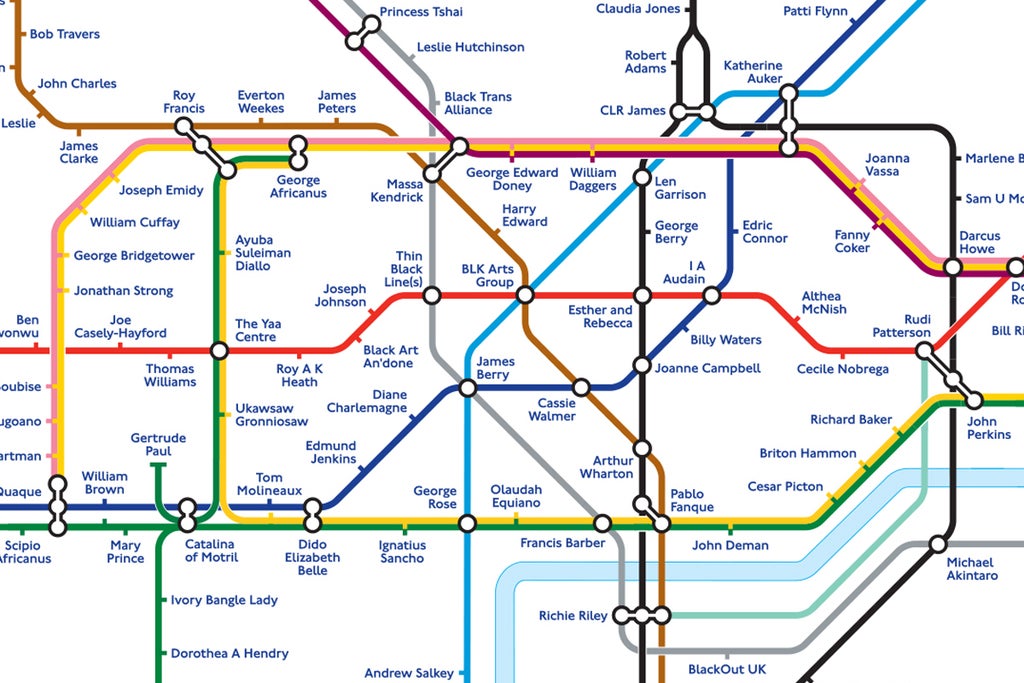 Black History Month: London Underground map reimagined to honour the Black people who shaped Britain